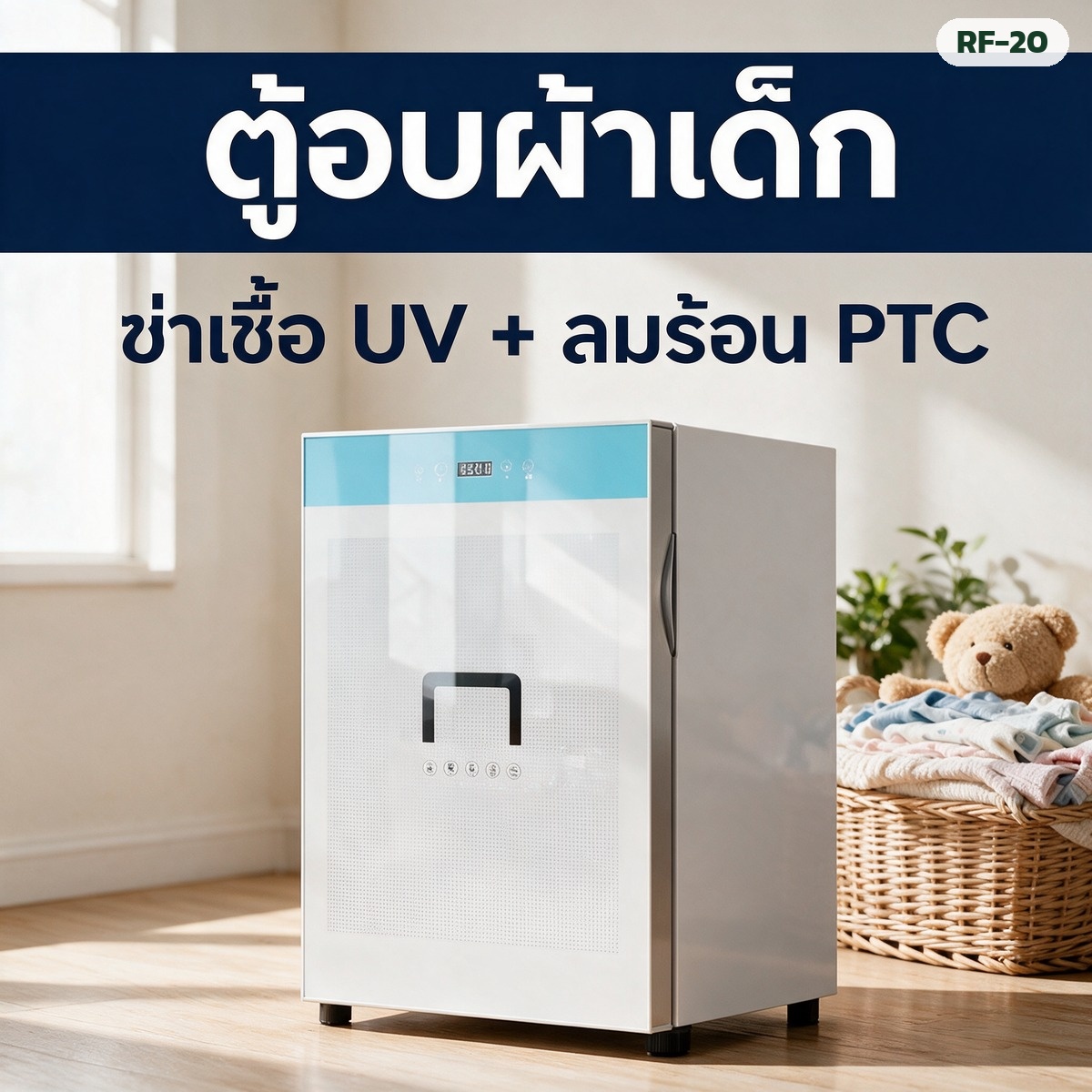 คู่มือเลือกตู้อบผ้าเด็ก ฆ่าเชื้อ UV ก่อนซื้อต้องดูอะไรบ้าง ความจุ ระบบความร้อน PTC หลอด UV กระจกนิรภัย และการตั้งเวลา