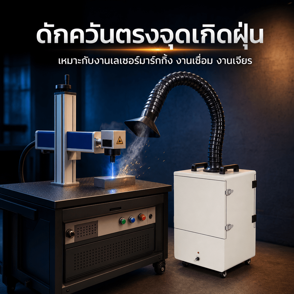 ฝุ่น PM0.3 หน้างานอันตรายกว่าที่คิด — วิธีจัดการฝุ่นควันที่ต้นทางด้วย Source Capture