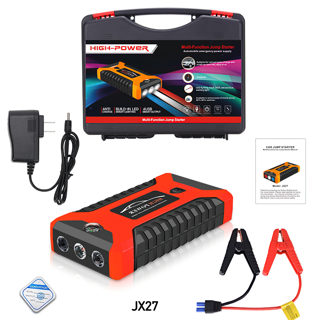 🌈JX27 Car jump start powerbank เครื่องชาร์จแบตรถยนต์ แบบพกพา จั้มพ์